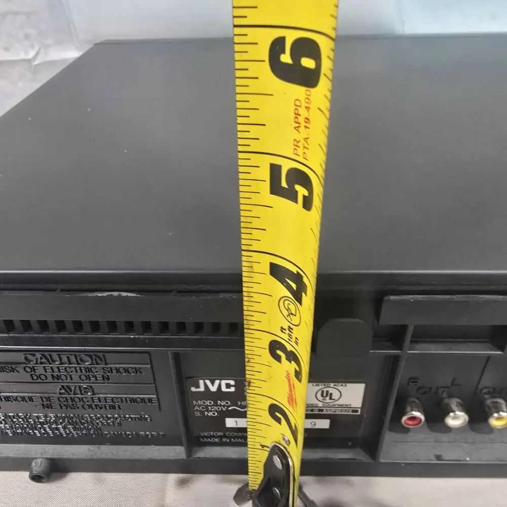 JVC HR-A61U 4-Head Hi-Fi VHS VCR Player Recorder Tested Works Vijay Cassette Pla